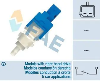 Interruptor luces freno FAE 24414 Marca Reconocida